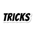 Tricks die-cut sticker