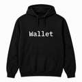 Wallet Hoodie in black