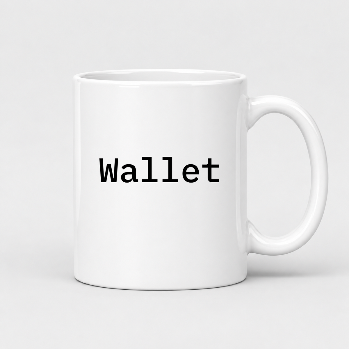 Wallet Mug in white