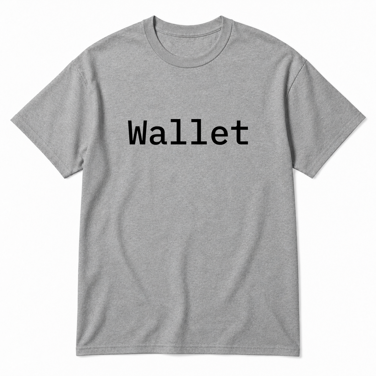 Wallet T-Shirt in gray