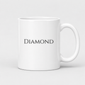 Diamond Mug in white