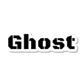 Ghost die-cut sticker