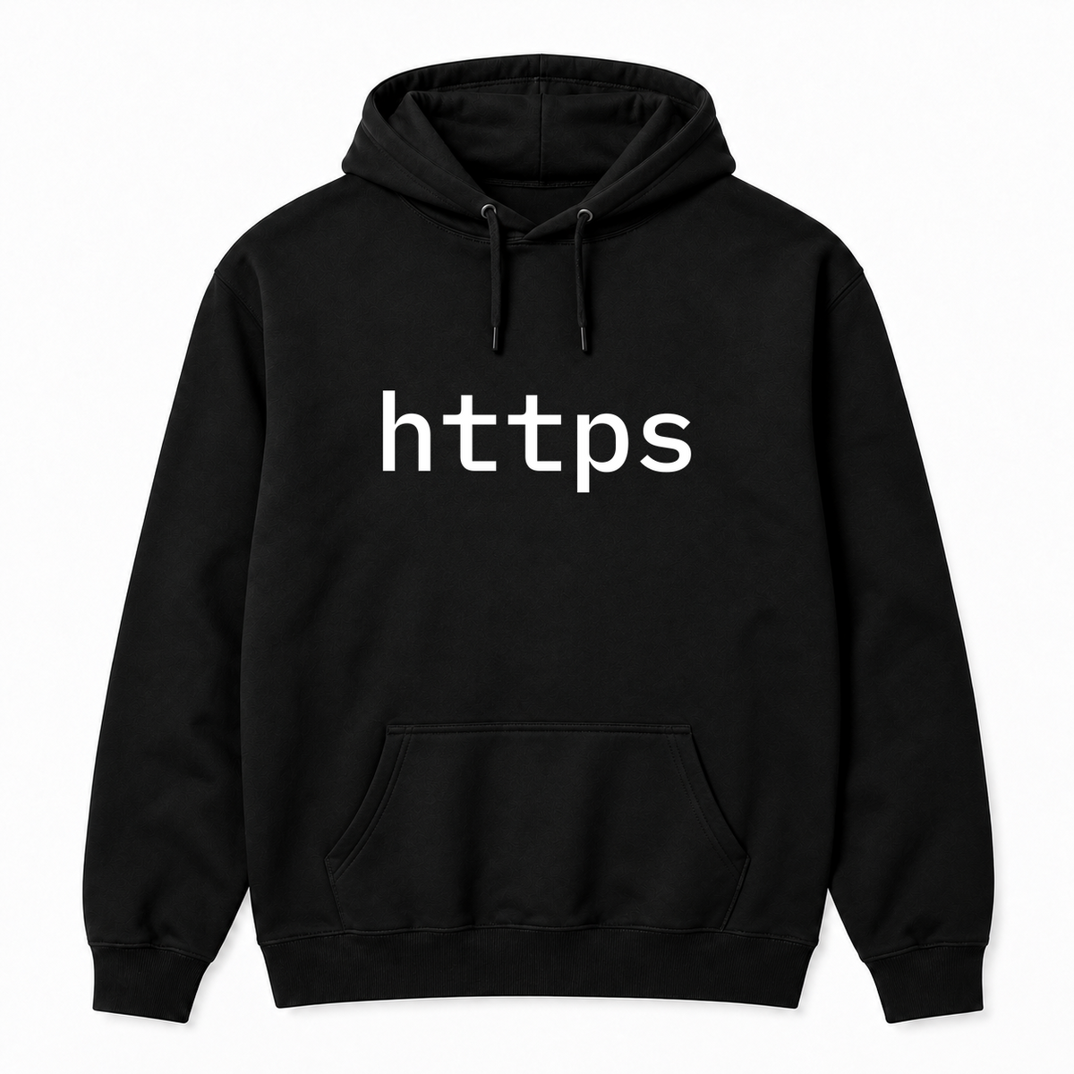 https Hoodie in black