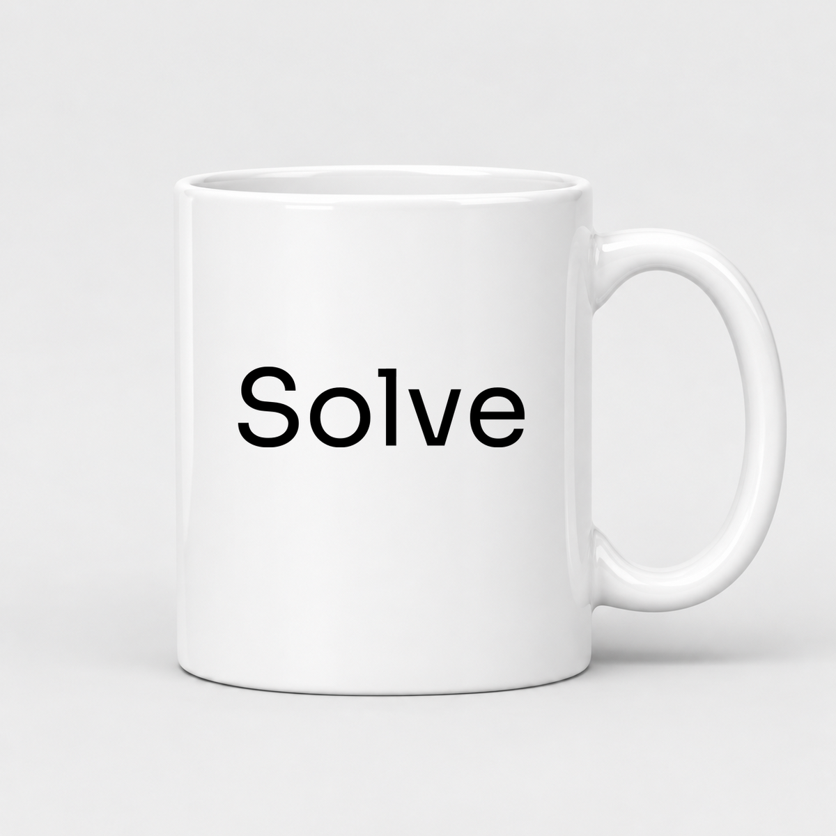 Solve Mug in white