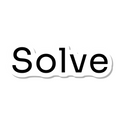 Solve die-cut sticker