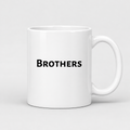 Brothers Mug in white