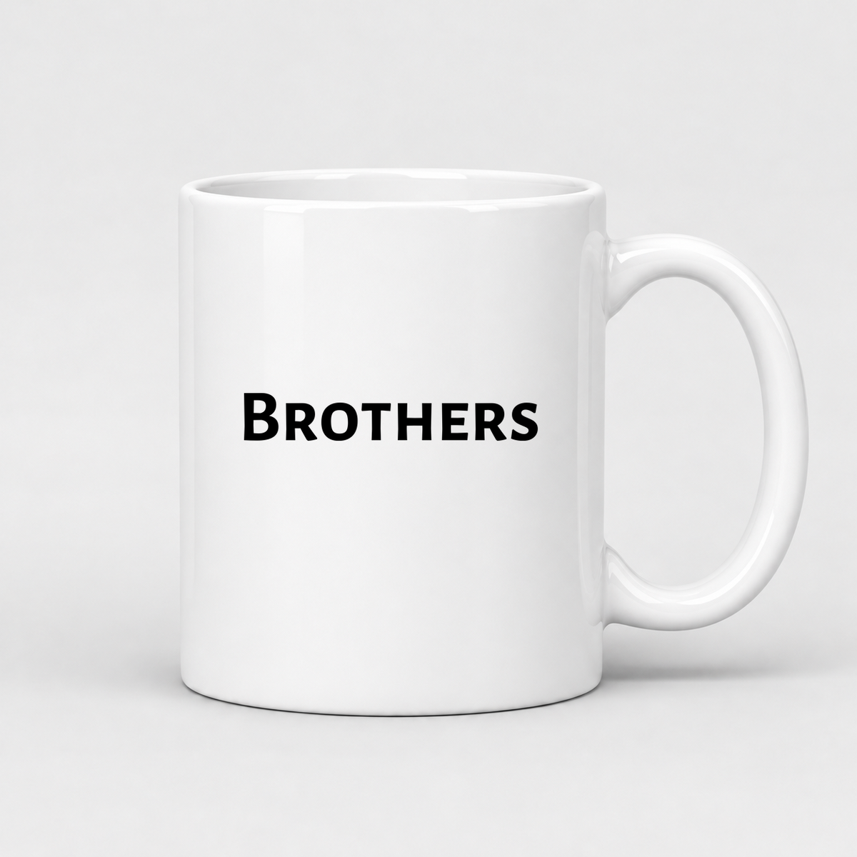 Brothers Mug in white
