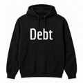 Debt Hoodie in black