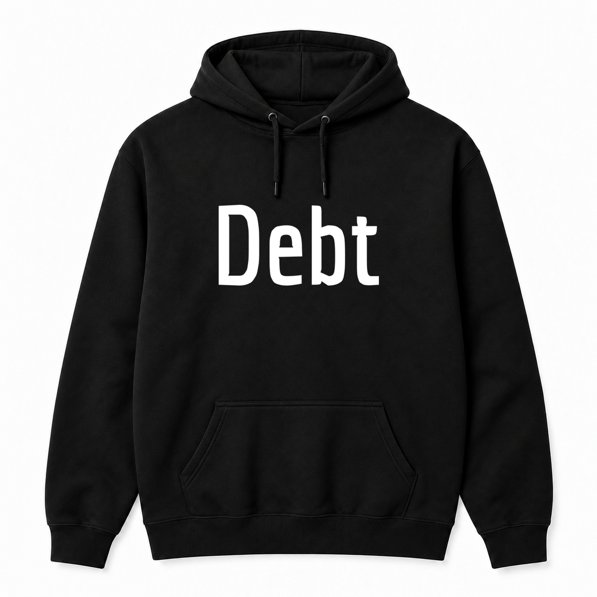 Debt Hoodie in black