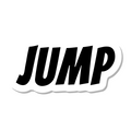 Jump die-cut sticker