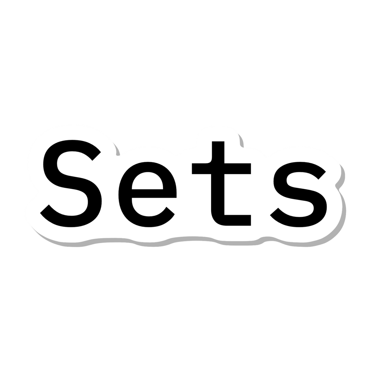 Sets die-cut sticker