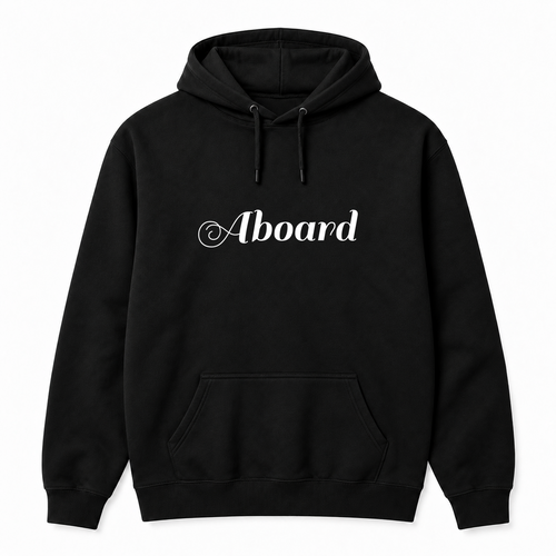 Aboard Hoodie in black