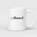 Aboard Mug in white