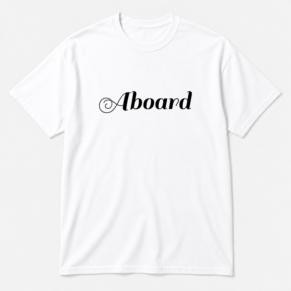 Aboard T-Shirt in white