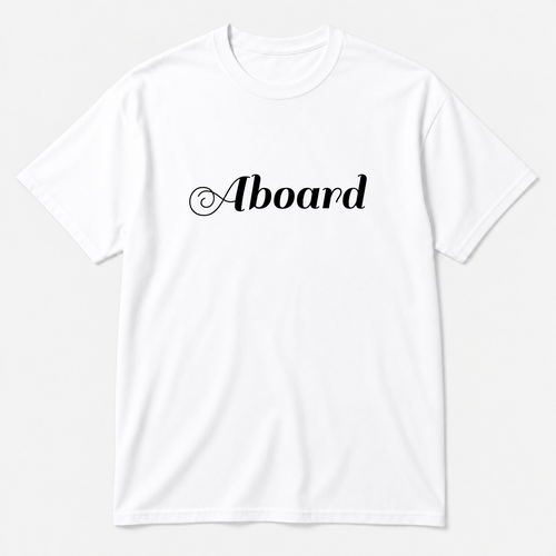 Aboard T-Shirt in white