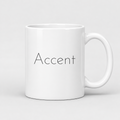 Accent Mug in white