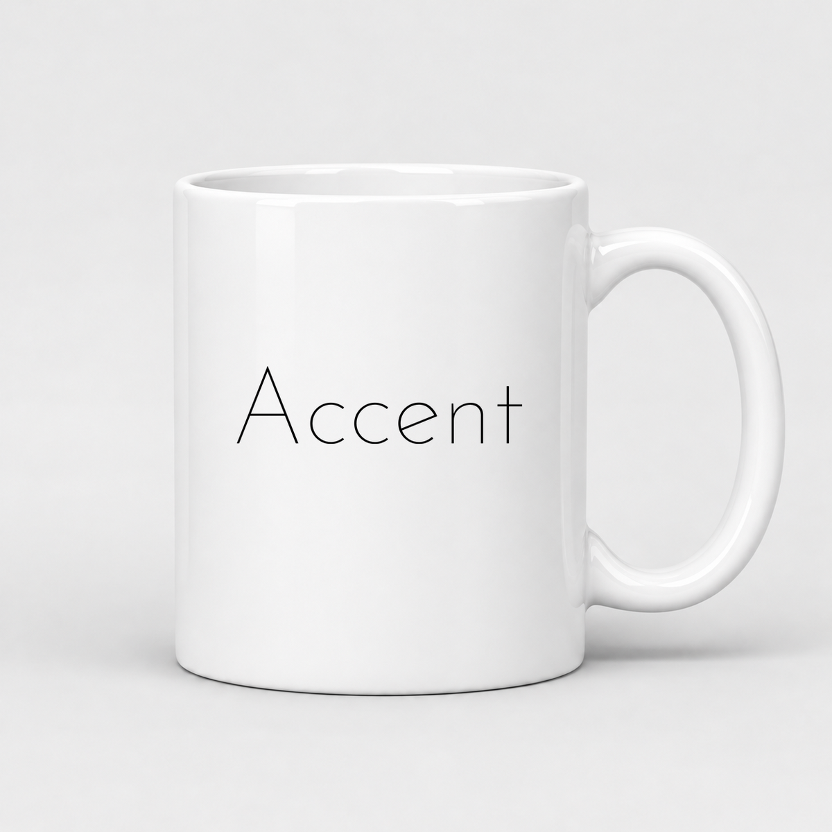 Accent Mug in white