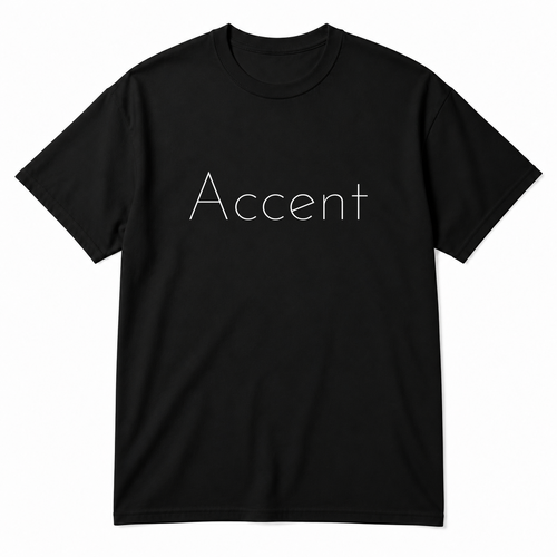 Accent T-Shirt in black