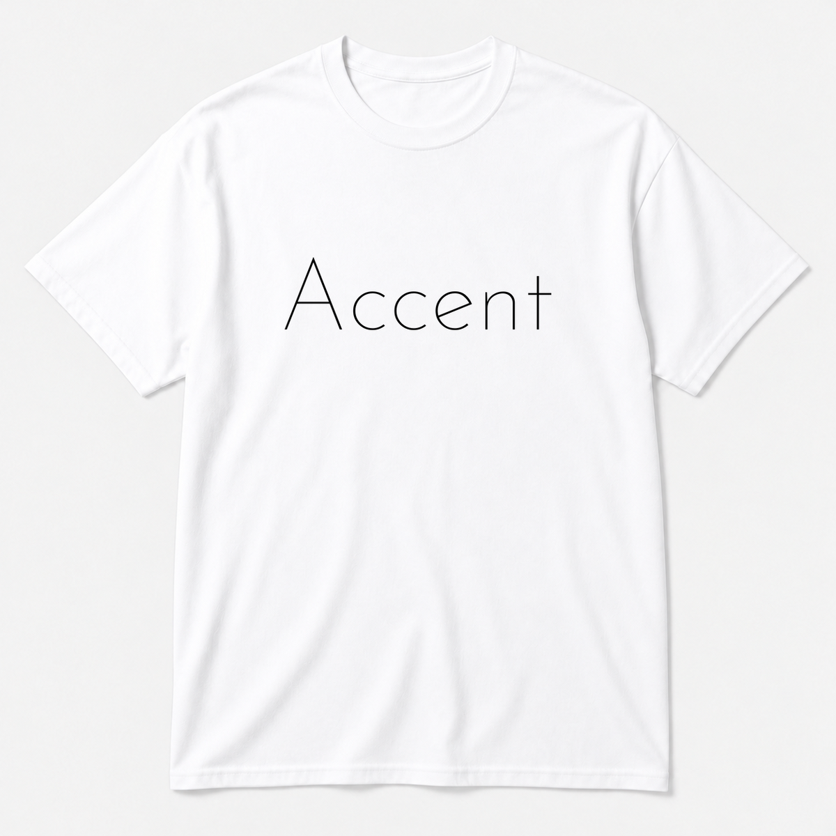 Accent T-Shirt in white