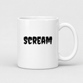 Scream Mug in white