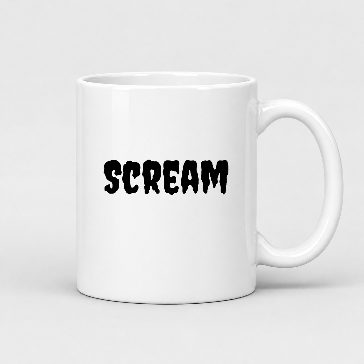 Scream Mug in white