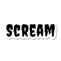 Scream die-cut sticker