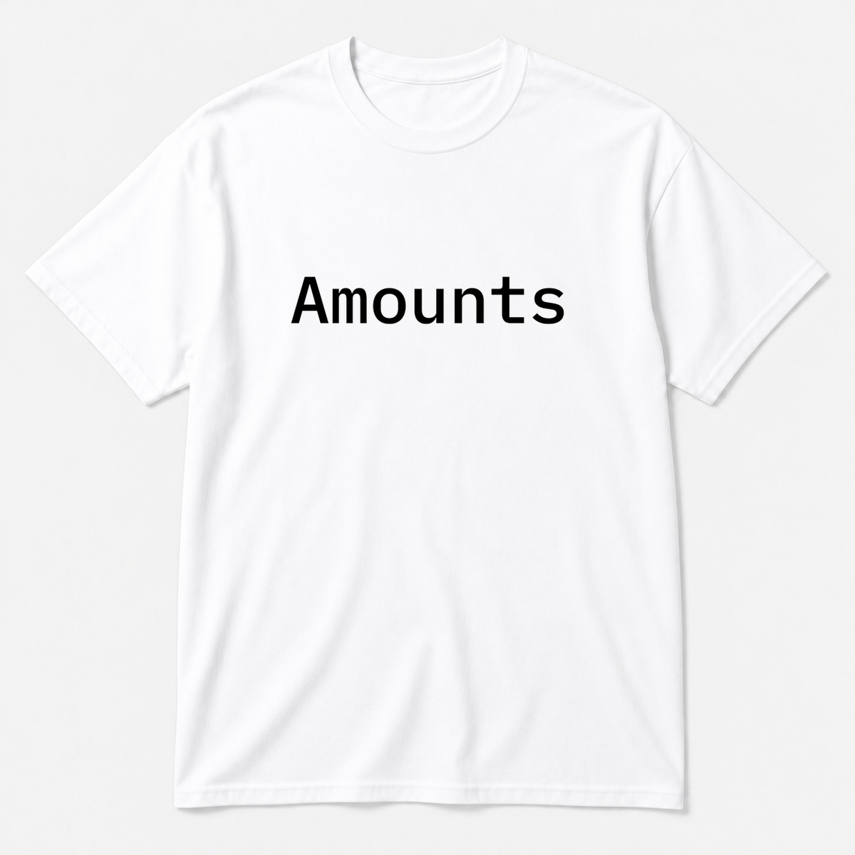 Amounts T-Shirt in white