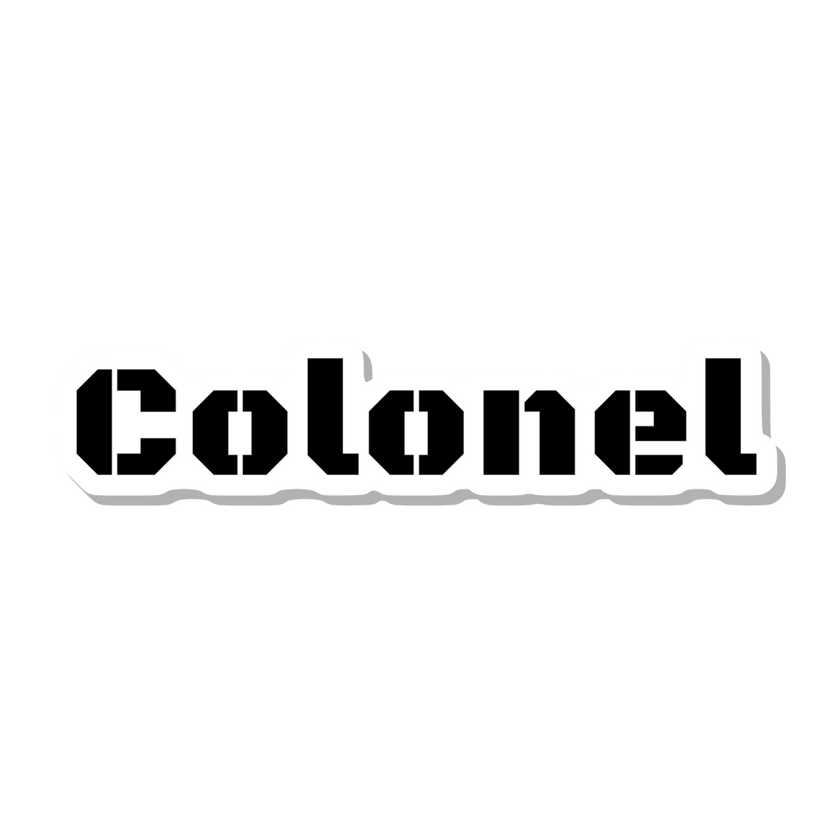 Colonel die-cut sticker