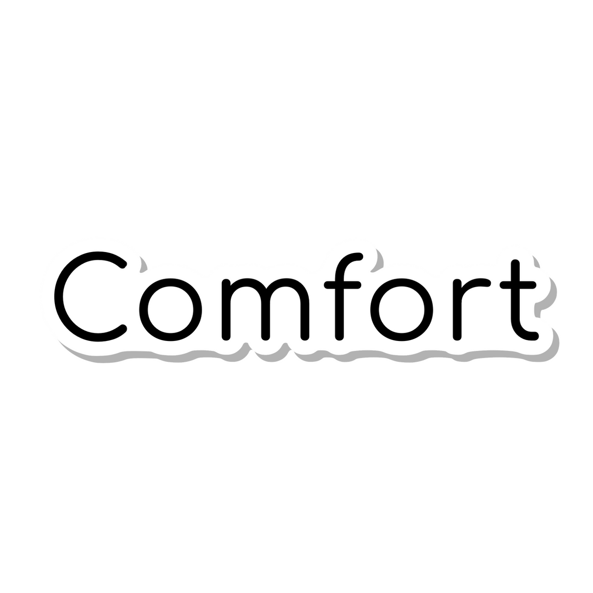 Comfort die-cut sticker