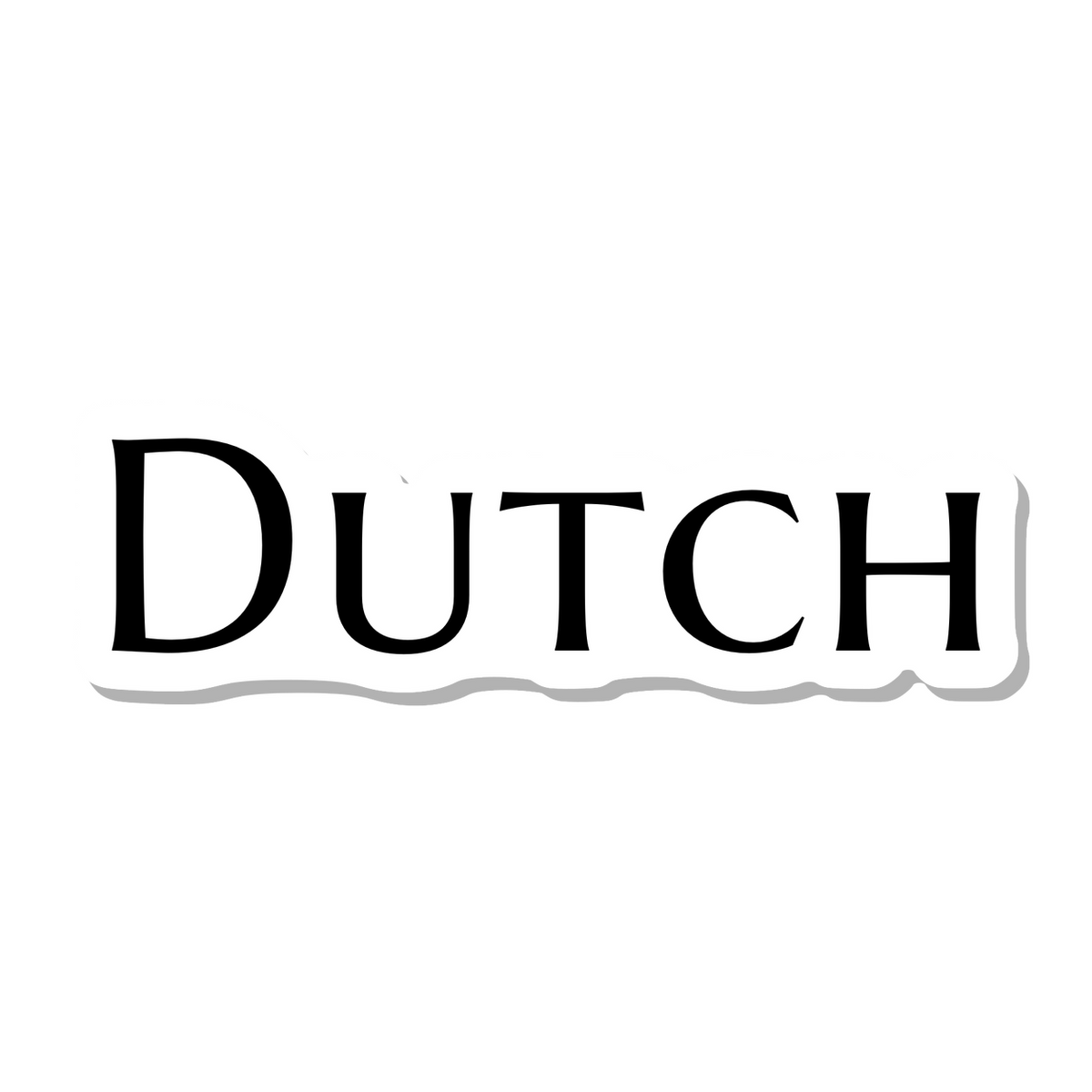 Dutch die-cut sticker