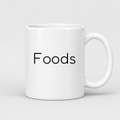 Foods Mug in white