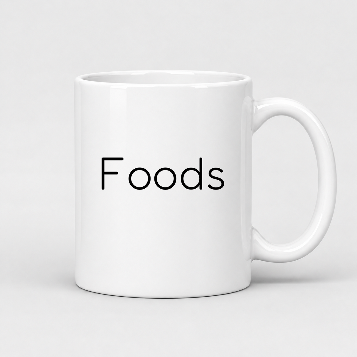 Foods Mug in white