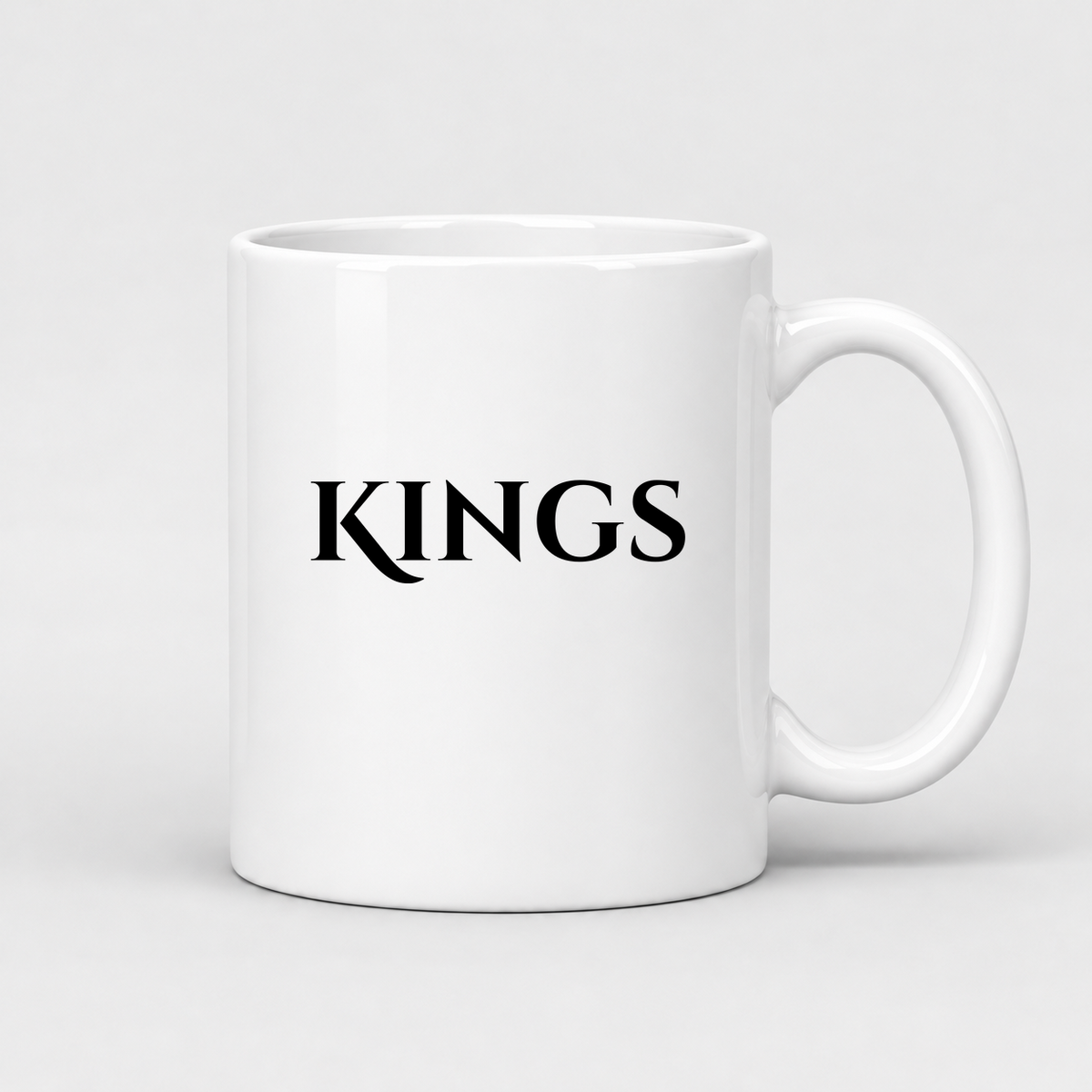 Kings Mug in white