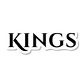 Kings die-cut sticker