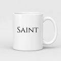 Saint Mug in white