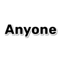 Anyone die-cut sticker