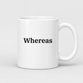 Whereas Mug in white