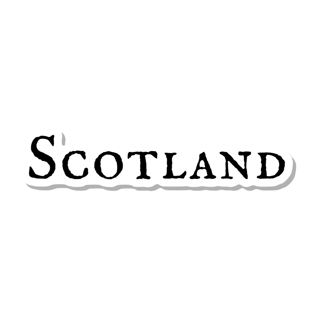 Scotland die-cut sticker