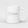 Closet Mug in white