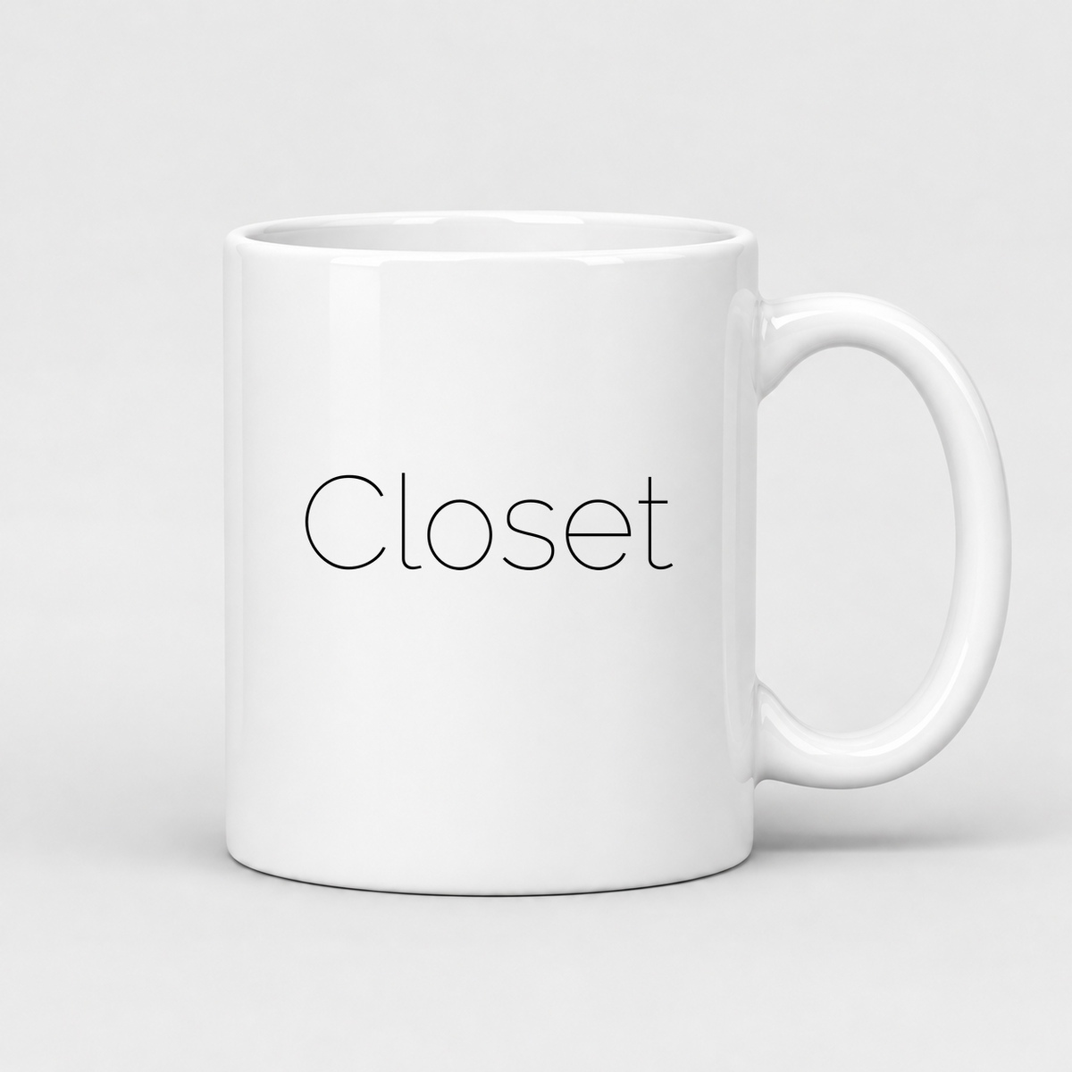 Closet Mug in white