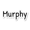 Murphy die-cut sticker