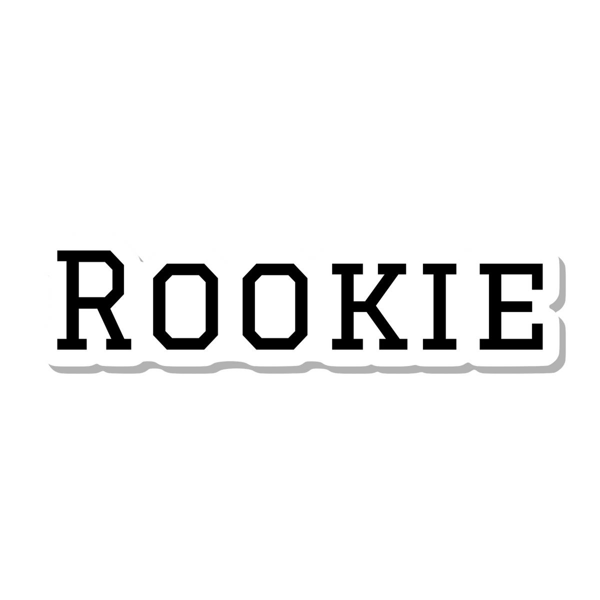 Rookie die-cut sticker