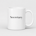 Secretary Mug in white