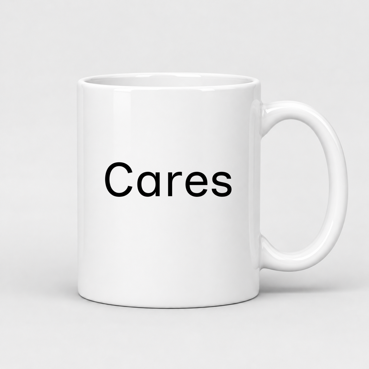 Cares Mug in white