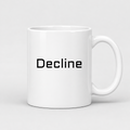 Decline Mug in white