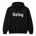 Delay Hoodie in black