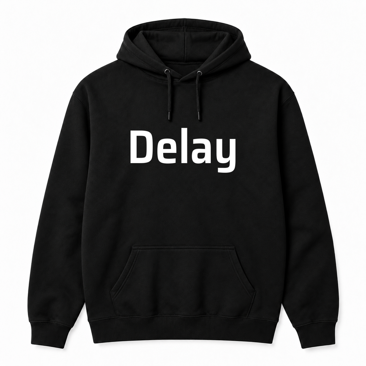 Delay Hoodie in black