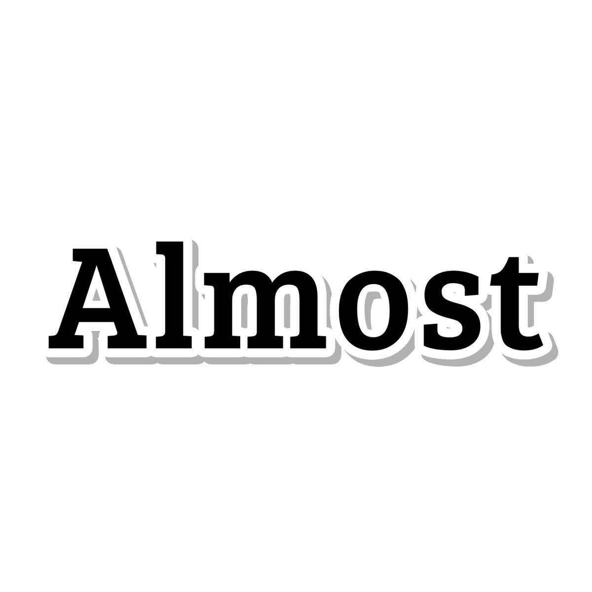 Almost die-cut sticker