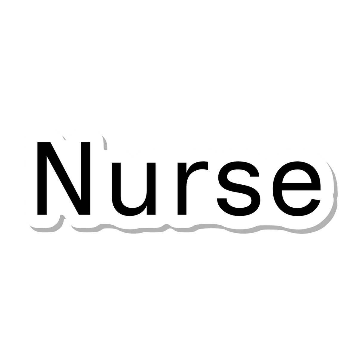 Nurse die-cut sticker