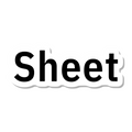 Sheet die-cut sticker
